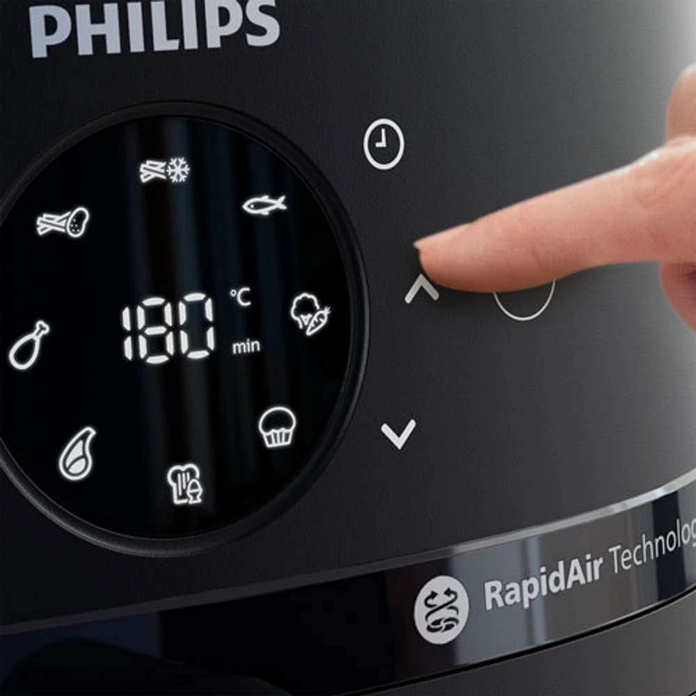 Friteuse à air chaud avec fenêtre série 2000 de Philips - 6,6 pte - Noir - Exclusivité de Best Buy