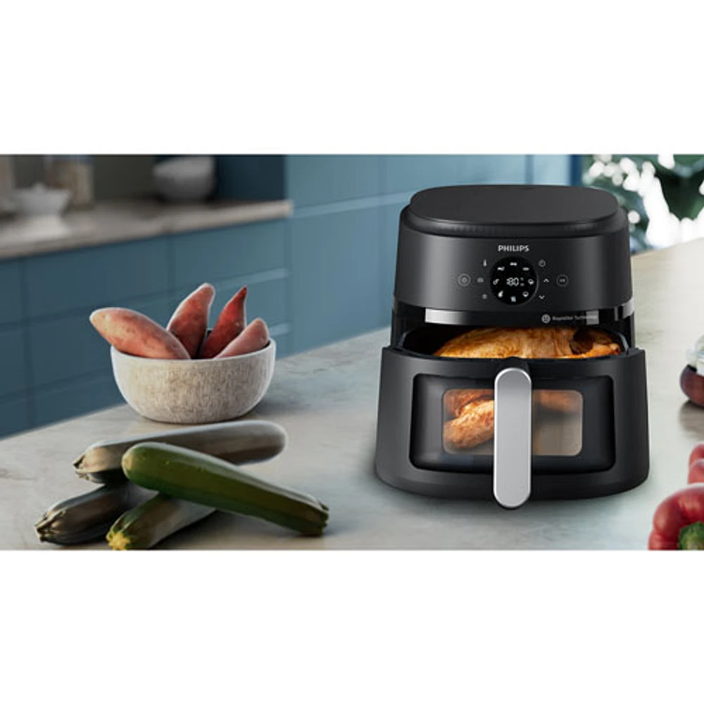 Philips 2000 Series Air Fryer with Window - 6.2QT - Black - Only at Best Buy