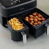 Philips 3000 Series Dual Basket Air Fryer - 9QT - Black