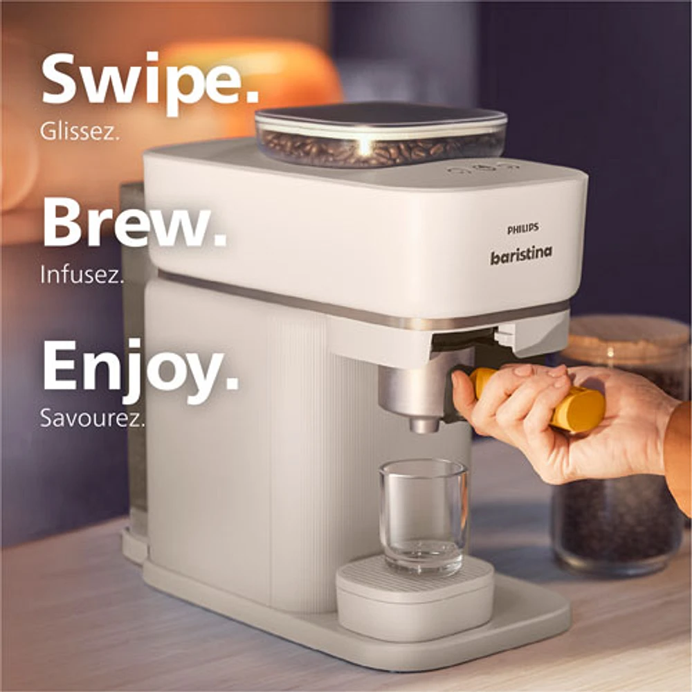 Philips Baristina Automatic Espresso Machine - White