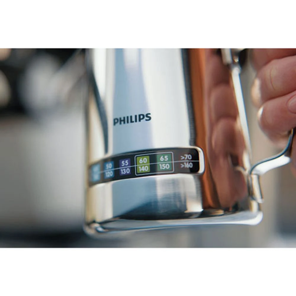 Philips Barista Brew Semi-Automatic Espresso Machine with Single Bean Container - Silver/Stainless Steel