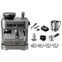 Philips Barista Brew Semi-Automatic Espresso Machine with Dual Bean Container - Silver/Stainless Steel