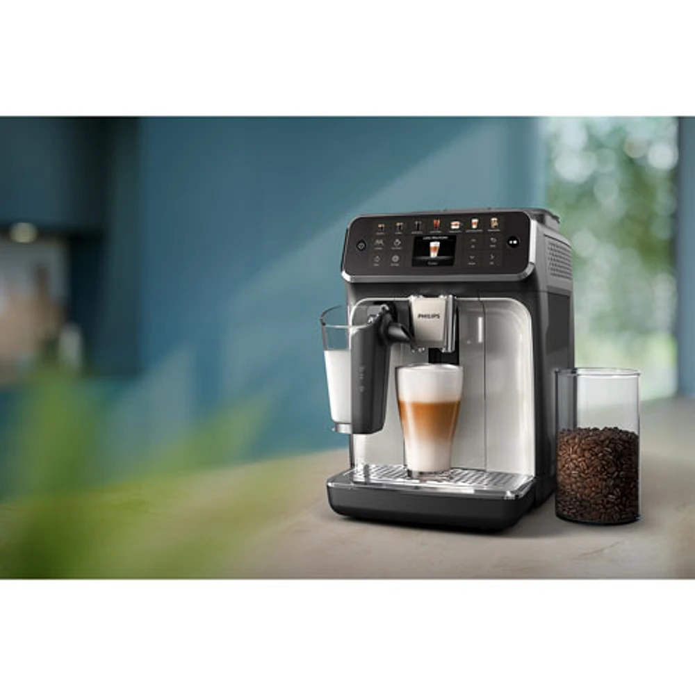 Philips 4400 Fully Automatic Espresso Machine - Black/Silver