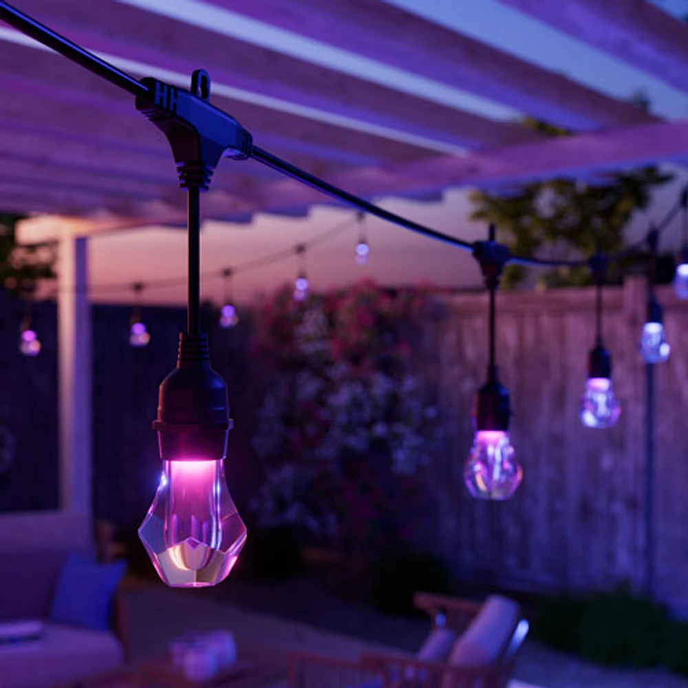 Nanoleaf Matter Smart 15m (49 ft) Multicolour Outdoor String Lights - 20 Lights - Exclusive Retail Partner