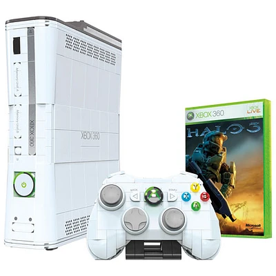 Reproduction de la console Xbox 360 de Microsoft avec lumières de MEGA - 1342 pièces (HWW15)