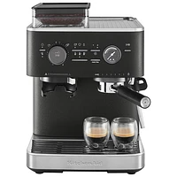 Machine à espresso semi-automatique avec moulin à café de KitchenAid - Noir fonte