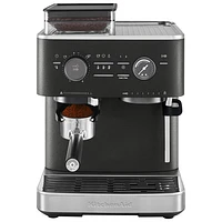 Machine à espresso semi-automatique avec moulin à café de KitchenAid - Noir fonte