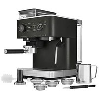 Machine à espresso semi-automatique avec moulin à café de KitchenAid - Noir fonte
