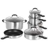 Cuisinart 11-Piece Aluminum Cookware Set - Brushed Silver