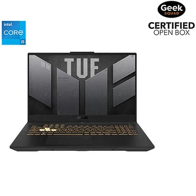 Boîte ouverte - Portable de jeu 17,3 po TUF Gaming F17 d'ASUS (Core i5-12500H d'Intel/SSD 1 To/RAM 16 Go/GeForce RTX 3050)