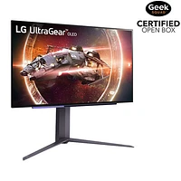 Open Box - LG UltraGear 27" 240Hz 0.03ms GTG OLED LED Gaming Monitor (27GS95QE-B) - Black