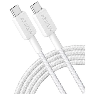 Anker 322 Braided 1.8m (6 ft.) 60W USB-C/USB-C Cable (A81F6H21-5)