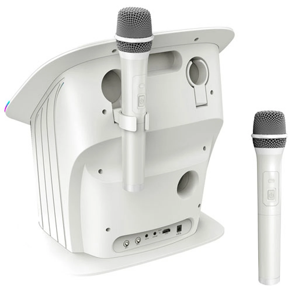 Système de karaoké Wi-Fi et Bluetooth avec microphones sans fil de Singing Machine (ISM9022) - Blanc - Exclusivité Best Buy