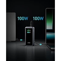 Anker Prime 20000 mAh 200W USB-A/USB-C Power Bank with Smart Display - Black