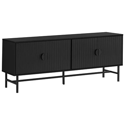 Monarch 60" TV Stand with 2 Closed Cabinets