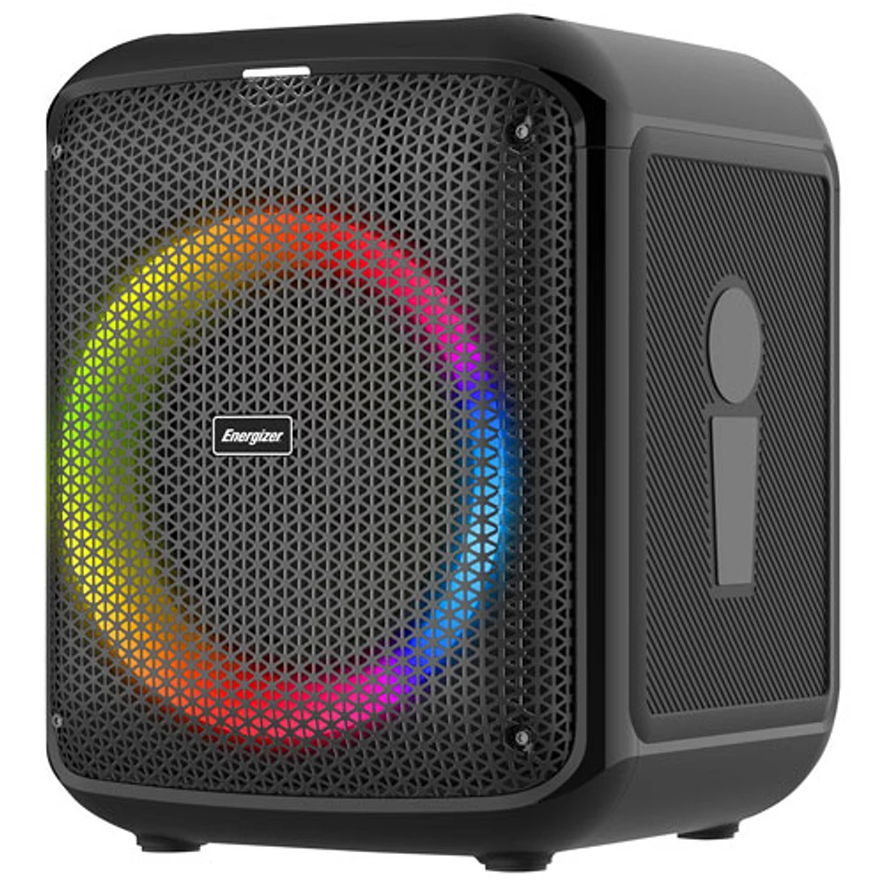 Energizer BTS458 Portable Bluetooth Speaker with Wireless Mic - Black