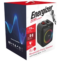 Energizer BTS458 Portable Bluetooth Speaker with Wireless Mic - Black