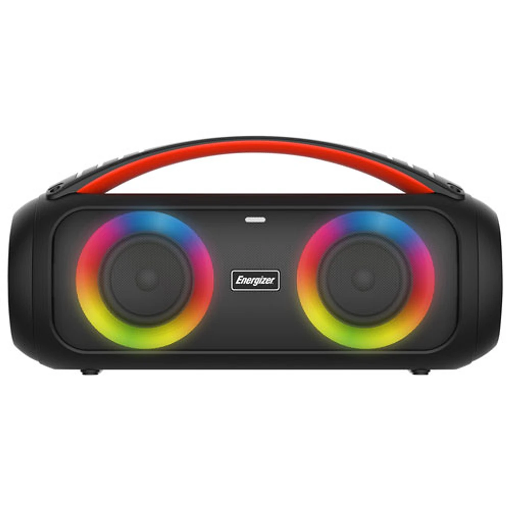 Energizer BTS258 Portable All-Weather Wireless Rechargeable Speaker with Mic - Black