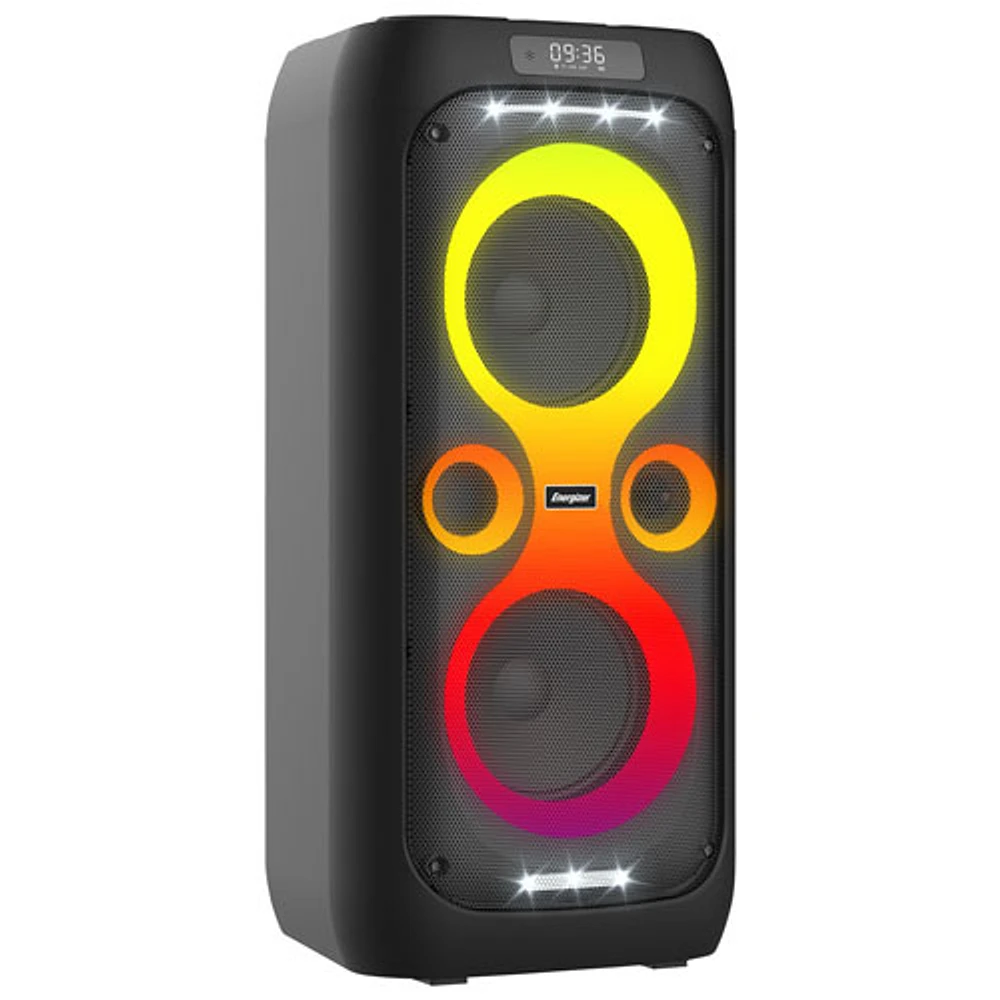 Energizer BTS566 Portable Bluetooth Speaker with Wireless Mic - Black