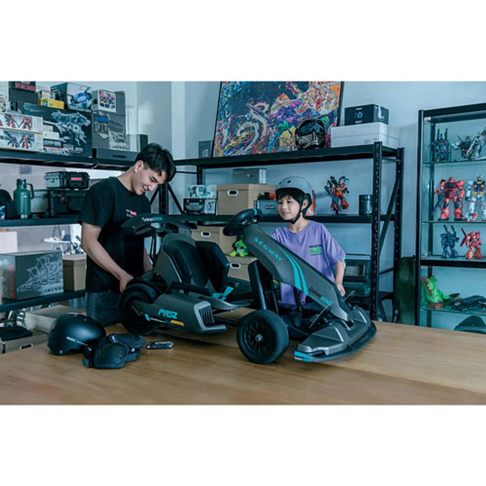 Segway Gokart Pro2 Electric Go Kart (25km Max Range / 43km/h Top Speed) - Dark Grey - Only at Best Buy