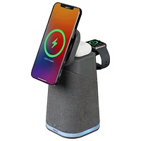 iHome iPBT70 Bluetooth Speaker with Triple Wireless Charging & Mood Light