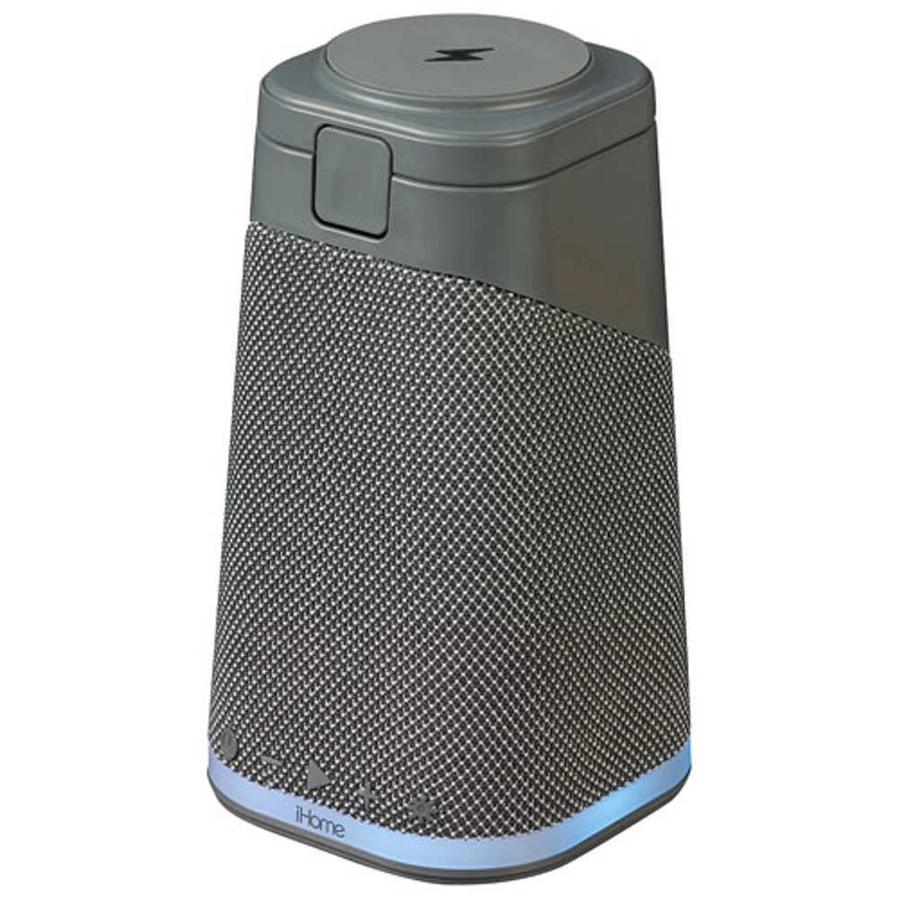 iHome iPBT70 Bluetooth Speaker with Triple Wireless Charging & Mood Light