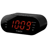 Timex T232B Dual Alarm Clock Radio With USB Charging