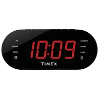 Timex T232B Dual Alarm Clock Radio With USB Charging