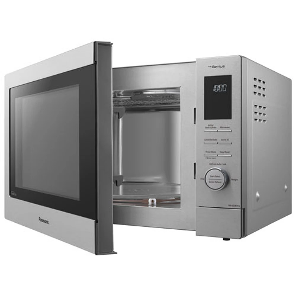 Panasonic Genius 1.2 Cu. Ft. Convection Microwave (NNCD87KSC) - Silver