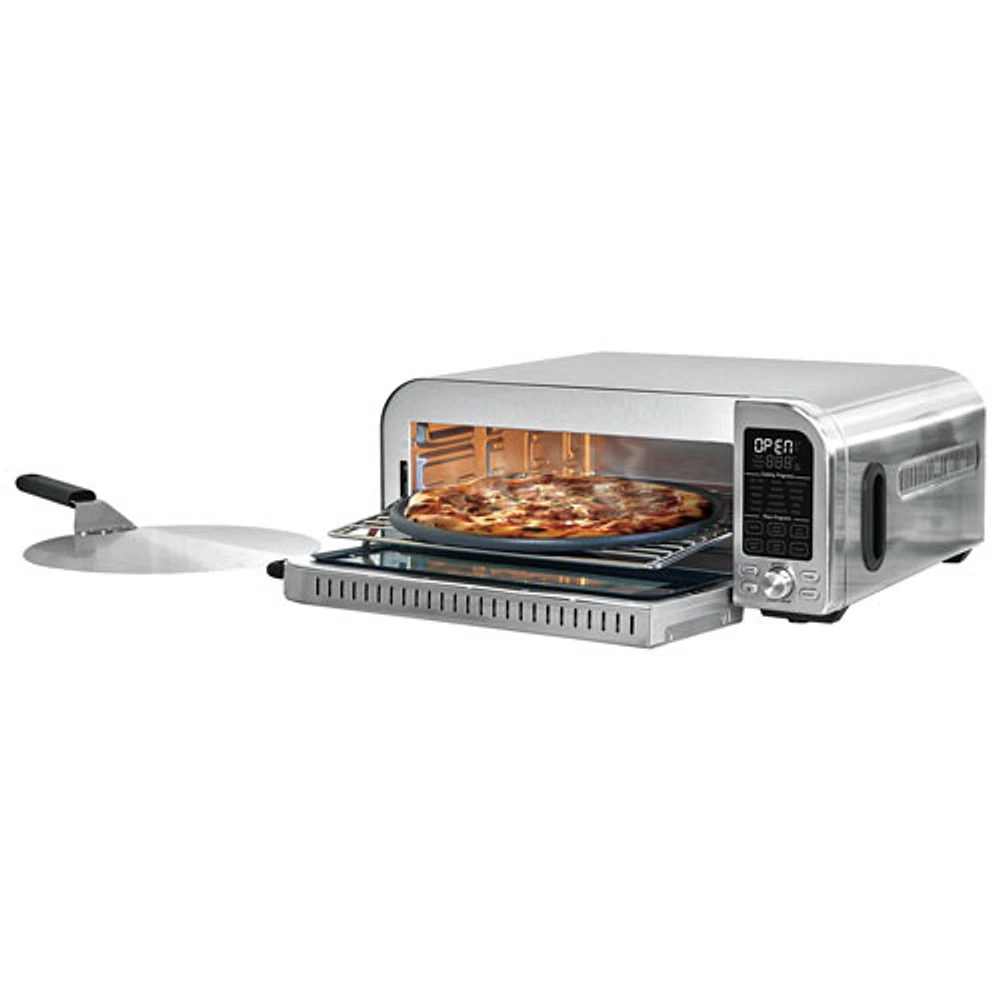 Salton Professional Indoor Pizza Oven with Pizza Peel - 0.63 Cu. Ft./18L - Stainless Steel