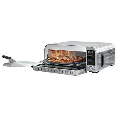 Salton Professional Indoor Pizza Oven with Pizza Peel - 0.63 Cu. Ft./18L - Stainless Steel