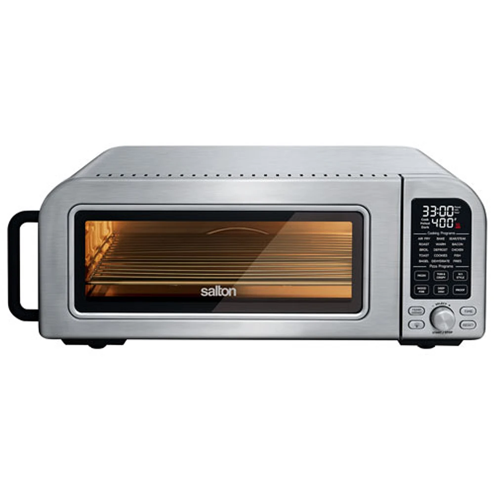 Salton Professional Indoor Pizza Oven with Pizza Peel - 0.63 Cu. Ft./18L - Stainless Steel