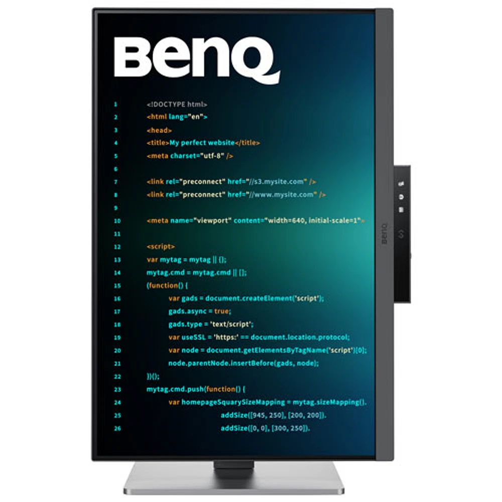 BenQ 24.1" WQHD 60Hz 5ms GTG IPS LCD Monitor (RD240Q) - Metallic Gray