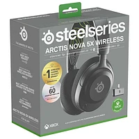 SteelSeries Arctis Nova 5X Wireless Gaming Headset for XBOX/PC/PlayStation/Switch - Black