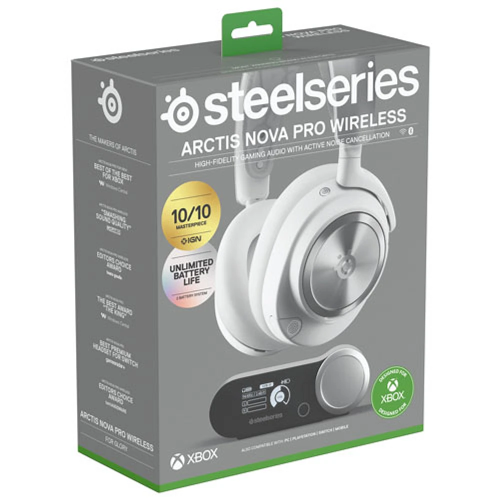 SteelSeries Arctis Nova Pro Wireless Gaming Headset for XBOX - White