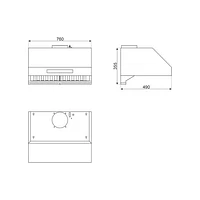 Smeg 30" Under Cabinet Range Hood (KPRU30X) - Stainless Steel