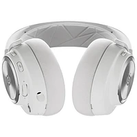 Casque de jeu sans fil à suppression du bruit Arctis Nova Pro de SteelSeries pour PlayStation/PC/Switch - Blanc