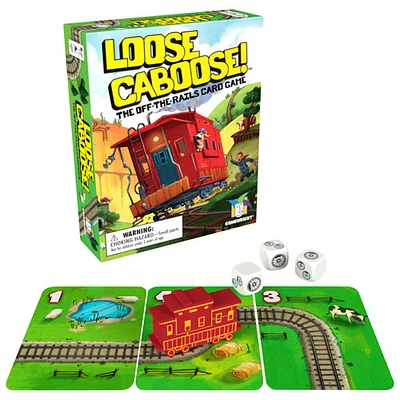 Jeu de cartes Loose Caboose! The Off-The-Rails Card Game de Gamewright - Anglais