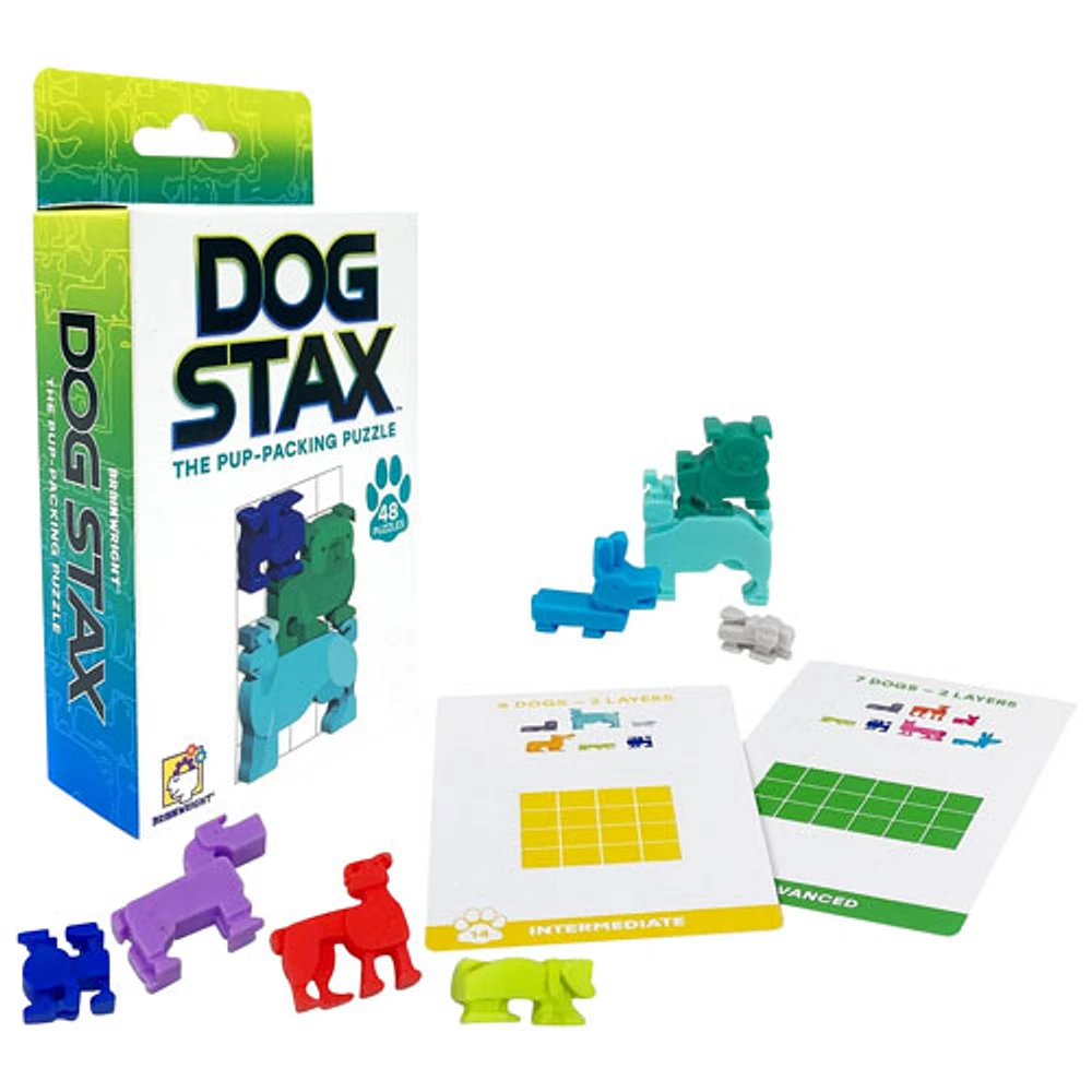 Casse-tête Dog Stax - The Pup-Packing Puzzle de Brainwright - Anglais