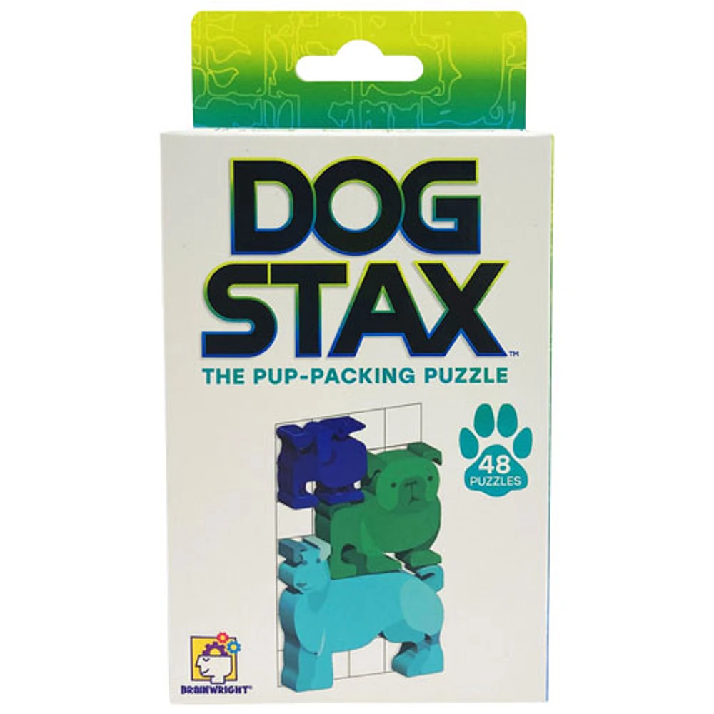 Casse-tête Dog Stax - The Pup-Packing Puzzle de Brainwright - Anglais