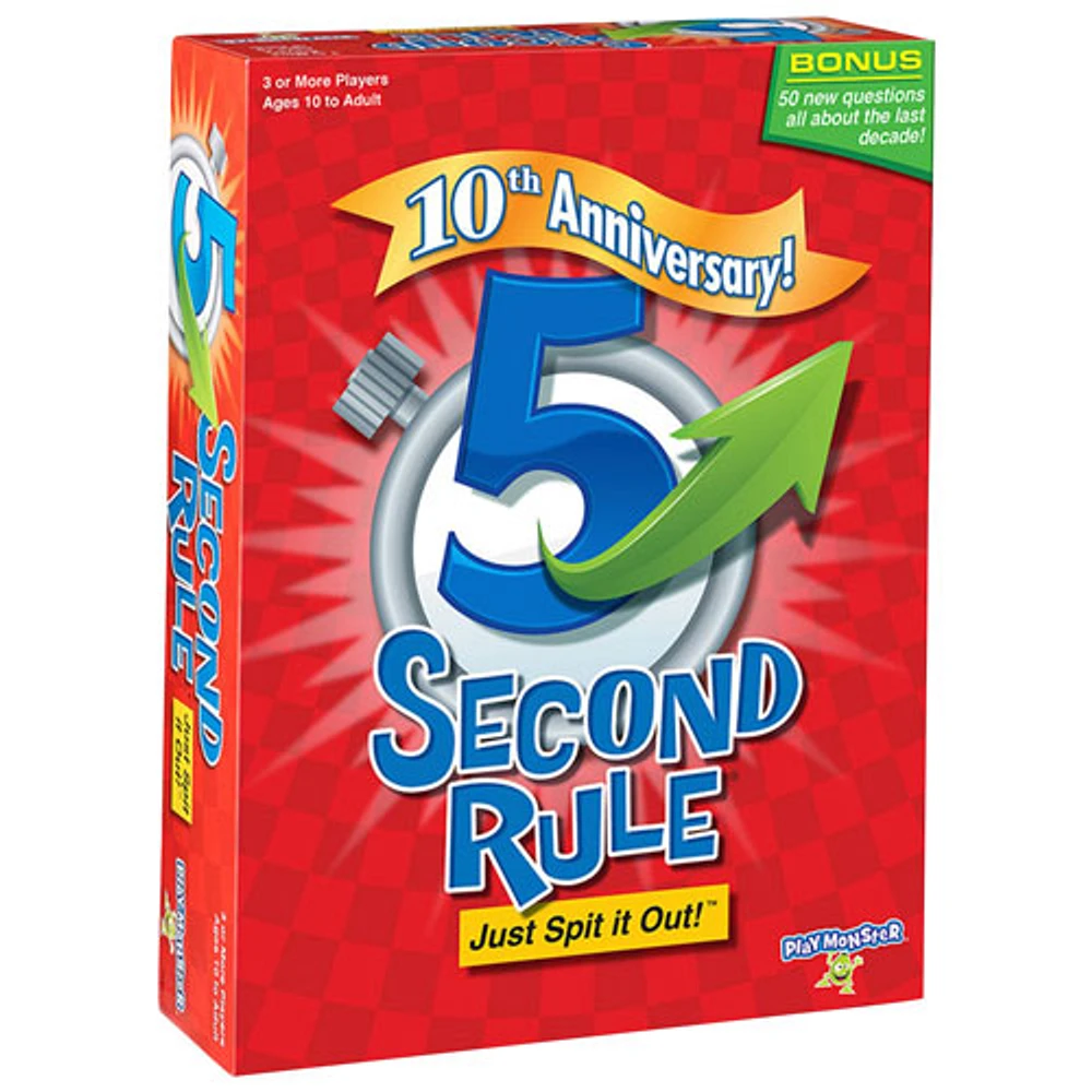 Playmonster 5 Second Rule - 10th Anniversary Edition - English