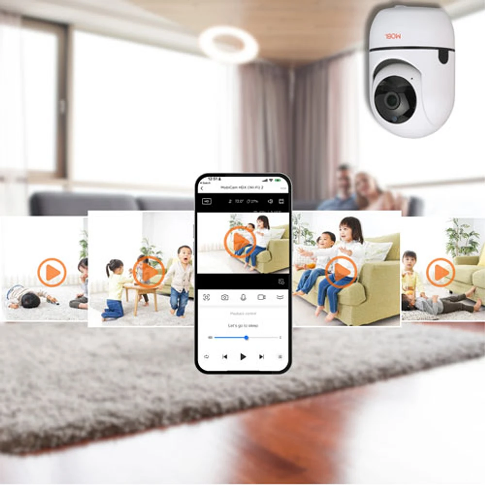 Mobi MobiCam HDX Wi-Fi Baby Monitor with Pan/Tilt/Zoom & Motion Detection