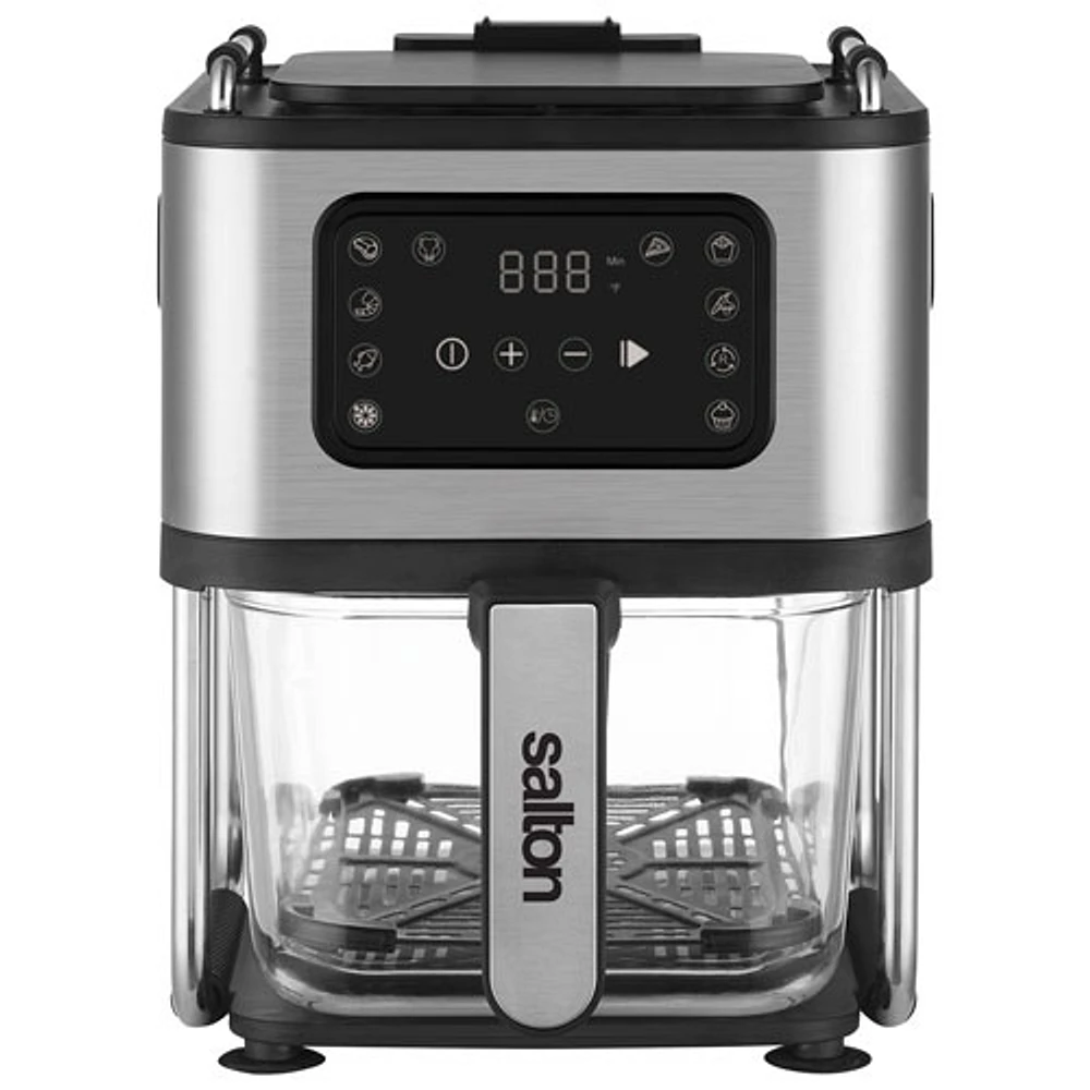 Salton Flip and Cook 3-in-1 Air Fryer (AF2090) - 4.5KG (4.9QT) - Stainless Steel