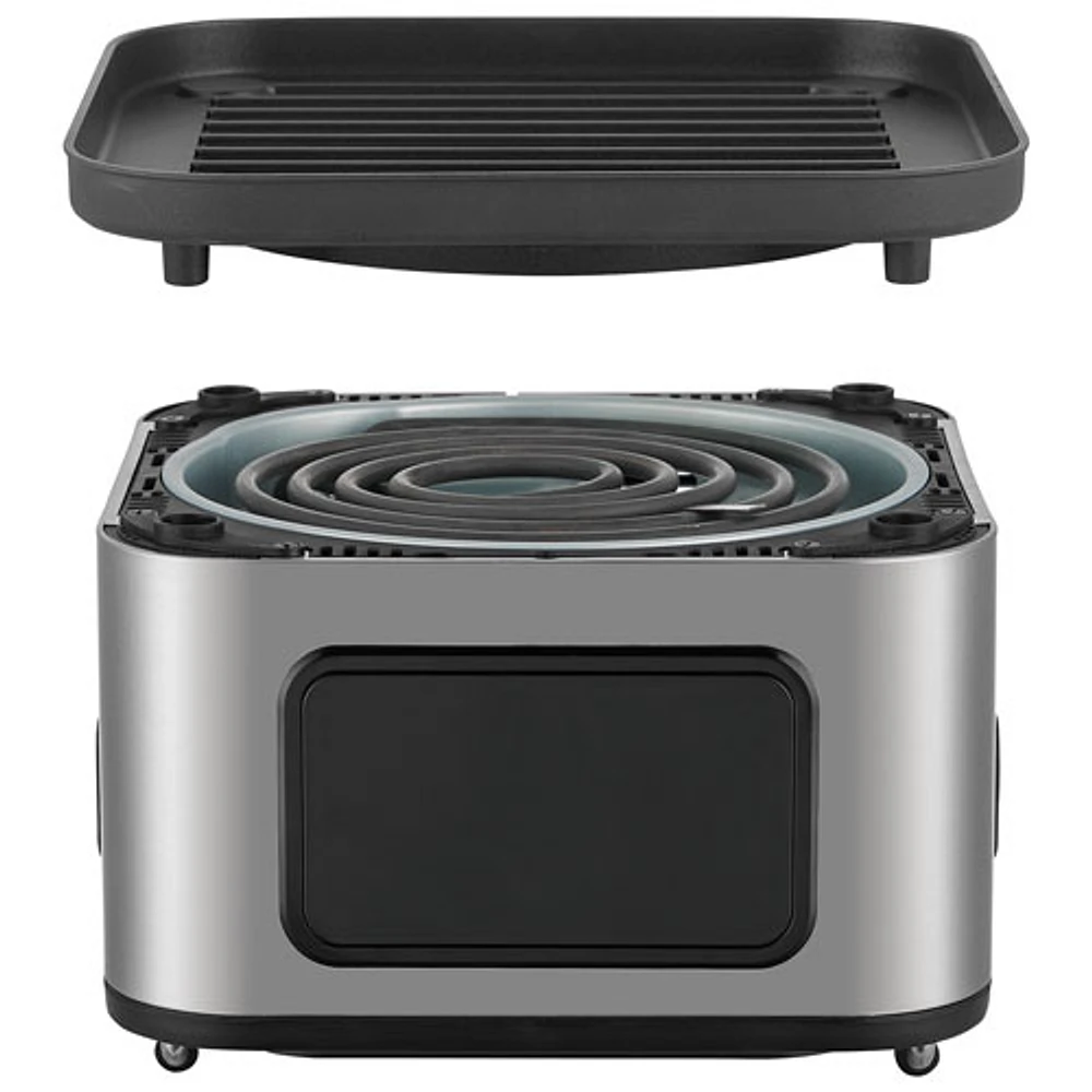 Salton Flip and Cook 3-in-1 Air Fryer (AF2090) - 4.5KG (4.9QT) - Stainless Steel