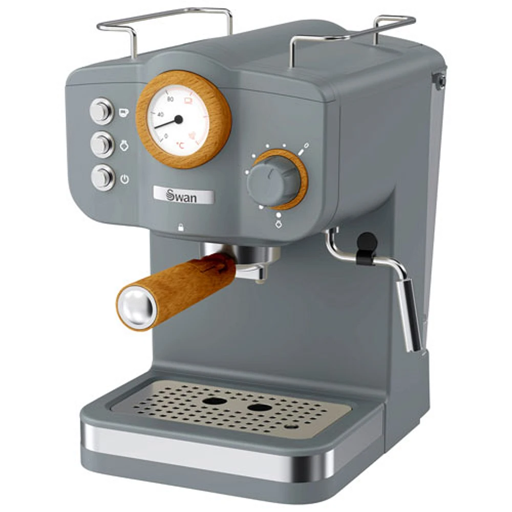 Salton Swan Nordic Espresso Machine - Grey