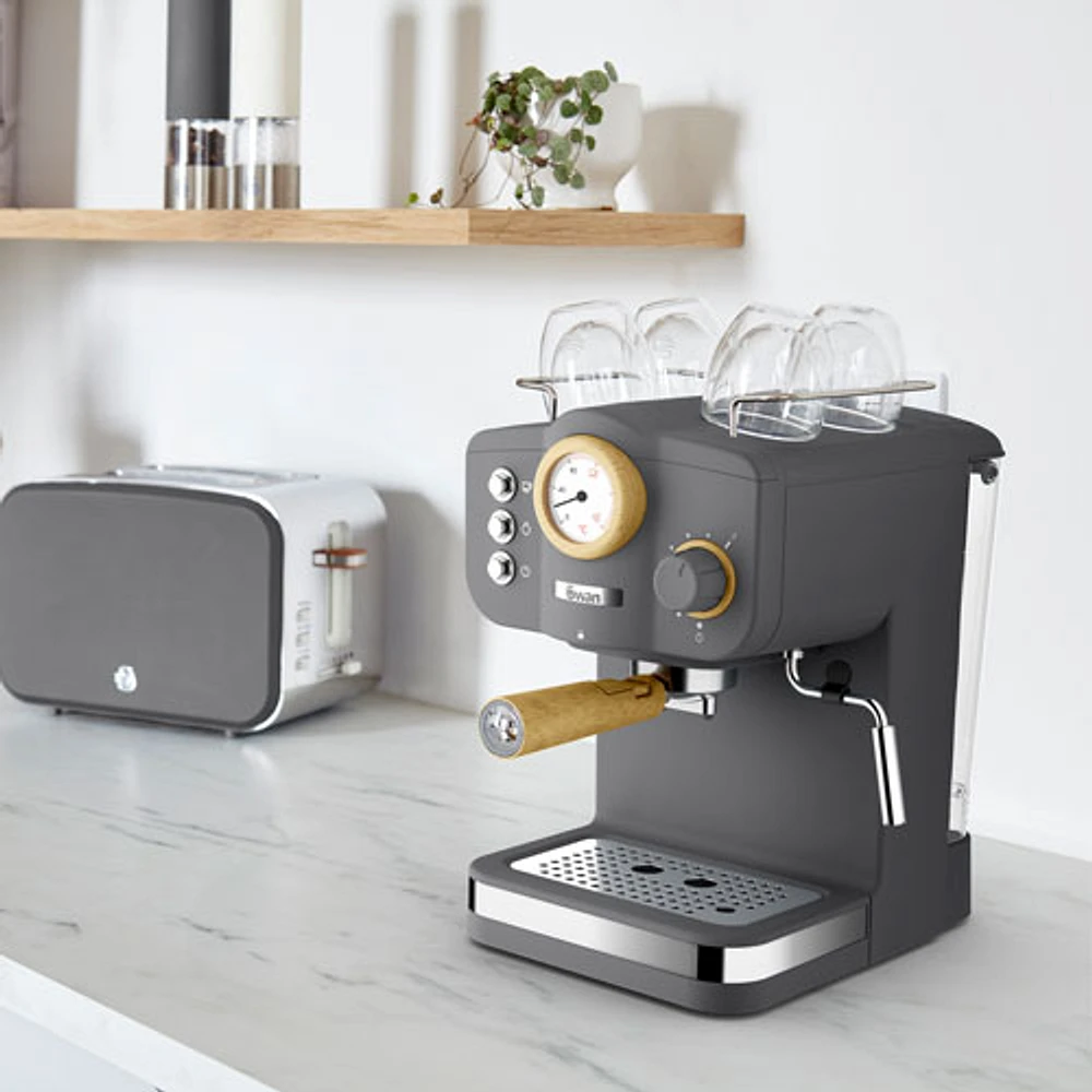 Salton Swan Nordic Espresso Machine - Grey