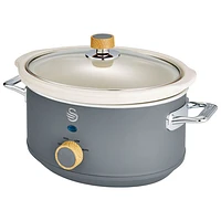 Swan Nordic Slow Cooker - 3.5Qt - Grey