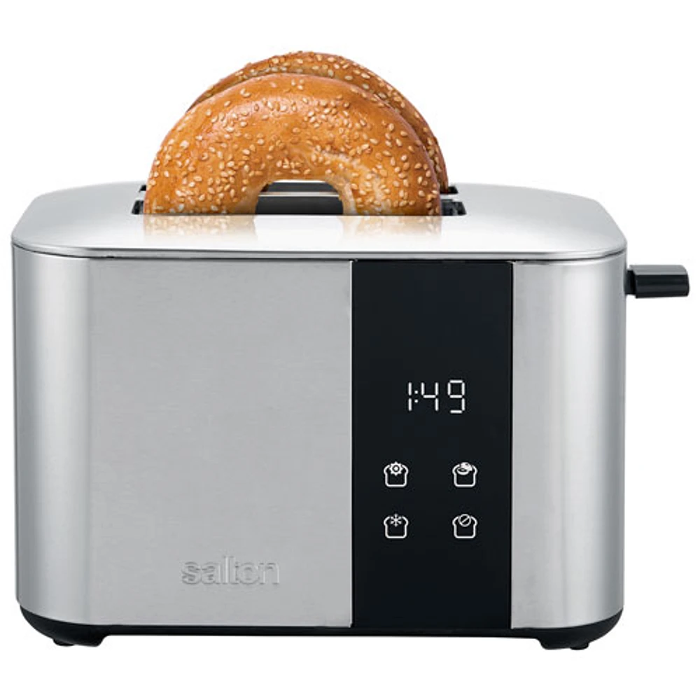 Salton Digital Countdown Toaster - 2-Slice - Silver