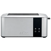 Salton Digital Long Slot Toaster - 4-Slice - Silver