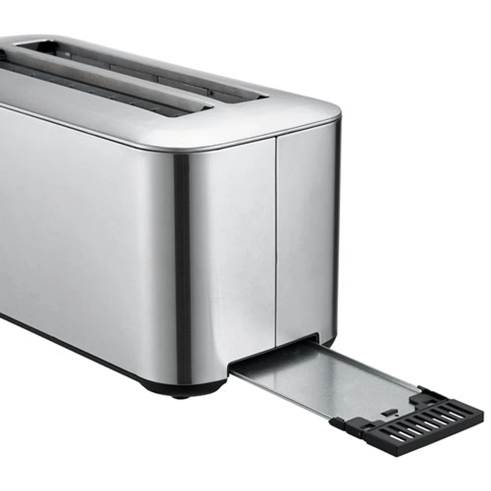 Salton Digital Long Slot Toaster - 4-Slice - Silver